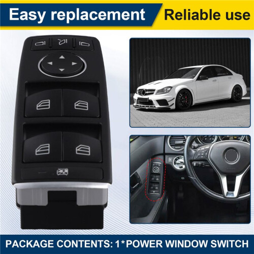 Left Car Power Window  Master Panel with Folding A2049055402 A1669054400 for - C200 C260 E260 E300 1