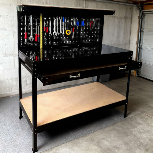 Switzer SwitZer Heavy Duty Metal Workbench Garage Workshop 1
