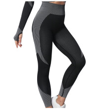 Women's Pants Wearing Quick Drying Hollowed Out Gradient Buttocks Long Yoga Pants S-3XL