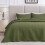 Olive Green Full/Queen Quilt Set – Lightweight Polyester 1