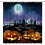 Halloween Shower Curtain with Hooks, Polyester, 3D Printed 1