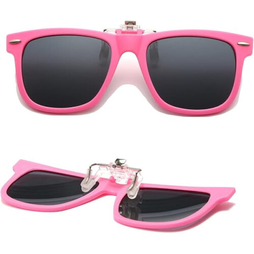 Παιδικά γυαλιά ηλίου Polarized Clip-on για αγόρια και κορίτσια, τετράγωνα γυαλιά ηλίου με