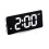 6.7" Mirror LED Alarm Clock, 12/24H, Adjustable Brightness, USB Output, White 11