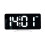 6.7" Mirror LED Alarm Clock, 12/24H, Adjustable Brightness, USB Output, White 3