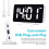 6.7" Mirror LED Alarm Clock, 12/24H, Adjustable Brightness, USB Output, White 10