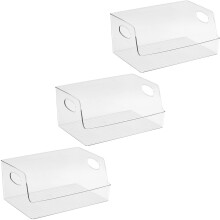 2 szt. Pojemniki do przechowywania, organizer na owoce do lodówki, tacki łazienkowe, pojemniki na pieczywo, wielofunkcyjne plastikowe