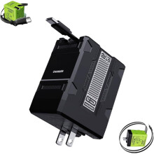 Gans PD3.0 2-i-1-lader med kabler, 120 W, svart