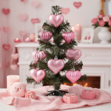 Ensemble de décorations en forme de cœur, décoration romantique à suspendre pour la Saint-Valentin, ensemble de décorations en forme de cœur