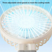 Clip Fan Rechargeable Adjustable Foldable Personal Fan Portable 3 Speeds Handheld Cooler Small Cooling Accessories A