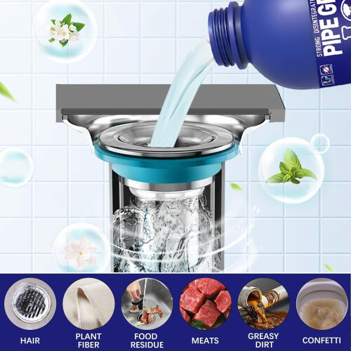 Επαγγελματικό καθαριστικό αποχέτευσης PIPE GEL για νεροχύτη κουζίνας, ισχυρό 2