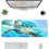 Blå Swim Turtle XL Gaming-musematte 80x30 cm 2