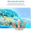 Blå Swim Turtle XL Gaming-musematte 80x30 cm 5