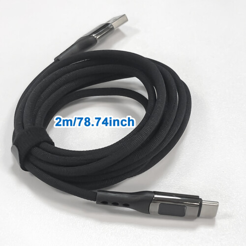 USB-C PD Schnellladekabel 100 W Black 2 m 1