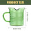 Glass Measuring Cup with Handle 70 ml 2