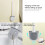 Toilettenbürste mit Halter TPU White 3