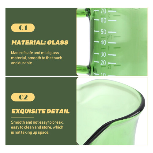 Glasmätkopp V-pip 70ml grön 2