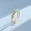 Anti-Stress-Ring verstellbar Kupfer silberfarben Gold 4