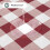 Square Waterproof Vinyl Tablecloth with Flannel Back 60x60 2
