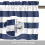 Nautical Stripe Rod Pocket Valance 54 x 18 in 5