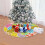 Jupe de sapin de Pâques motif lapin 90 cm 2