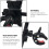 Supporto per telefono da moto LEDMOMO, nero, 1 pezzo 3