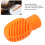 Silicone Stretchable Drumstick Silent Practice Tip - Orange, 4pcs 7