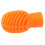 Silicone Stretchable Drumstick Silent Practice Tip - Orange, 4pcs 12