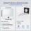 Lampe de lecture LED rechargeable à intensité variable, panneau plat, 3 couleurs 8