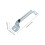 2Pcs Metal Garage Door Pull Handles Zinc Alloy Silver Smooth Operation Replacement 6
