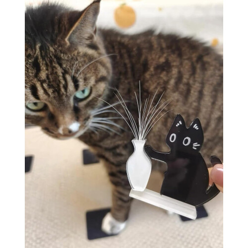 猫须纪念磁贴亚克力宠物纪念装饰 2件 1