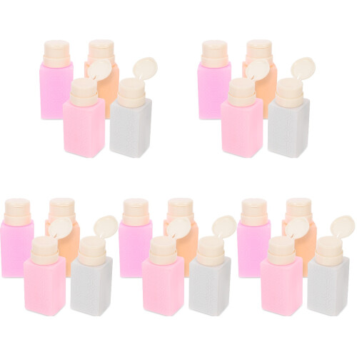 20Pcs Compact Nail Polish Remover Bottles Leak-Proof Refillable Pump 1