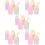 20Pcs Compact Nail Polish Remover Bottles Leak-Proof Refillable Pump 8