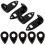 Kit com 5 adesivos para apoio de polegar de clarinete e saxofone com parafusos 1