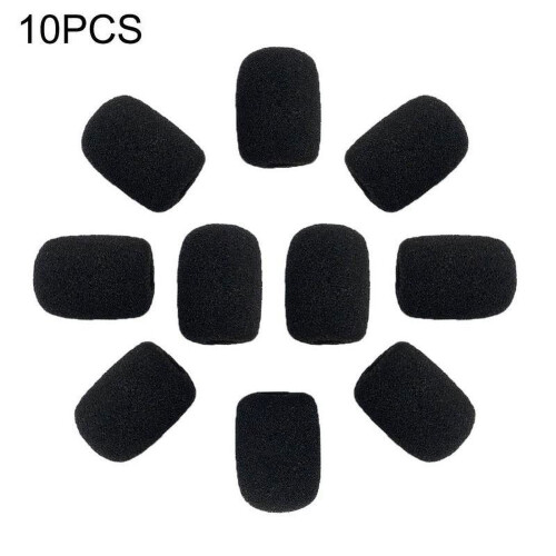 10 buc microfon tampoane microfon căști grilă parbriz burete spumă negru microfon capac V2F7