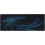 Μεγάλο μαύρο και μπλε gaming mouse pad Galaxy, αντιολισθητική βάση από καουτσούκ, ραμμένες 3
