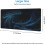 Μεγάλο μαύρο και μπλε gaming mouse pad Galaxy, αντιολισθητική βάση από καουτσούκ, ραμμένες 4