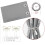 Thermal Blackout Curtains Silver Grey Palm Leaf Pattern 2 4