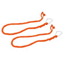 2 piezas de correa elástica para pala de kayak 3-6 pies naranja