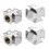 12Pcs Silver Universal Tire Air Valve Caps Durable Plastic Stem Covers 2