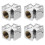 12Pcs Silver Universal Tire Air Valve Caps Durable Plastic Stem Covers 3