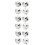 12Pcs Silver Universal Tire Air Valve Caps Durable Plastic Stem Covers 4