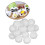 20pcs Foam Pumpkin Decorations - 65mm White 4