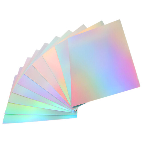 Farbiger Holographischer Kartonpapier Für DIY Basteln 2