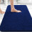 Tapete de banheiro em chenille azul-marinho, 76 x 51 cm (30 x 20 polegadas) 1