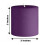 μωβ 3x3 ιντσών στρογγυλά άοσμα κεριά σε σχήμα στύλου χωρίς στάλα, κεντρικά 2