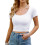 Tops cropped leves e elásticos, perfeitos para exercícios físicos. 1