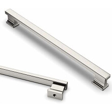 Poignées de placard de cuisine en nickel satiné brossé, 23 cm (9 po), lot de 6
