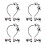 4Ensembles Barrettes Et Bandeaux Noeuds Multi Usage Décoratif 6