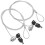 Cable Lock 2 Sets Alloy For Office Travel Home Use 4