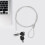 Cable Lock 2 Sets Alloy For Office Travel Home Use 6